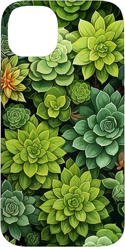 Miniatura 15 de Funda para iPhone 12 Pro Max Suculenta Plantas Botánicas Verde Floral Patrón Flor Cactus