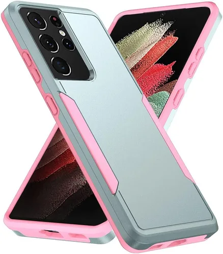Miniatura 23 de Funda diseñada para Samsung S24 Ultra (no para S24 y S24 Plus), resistente, resistente, a prueba de golpes, soporte de carga inalámbrica, funda Azul