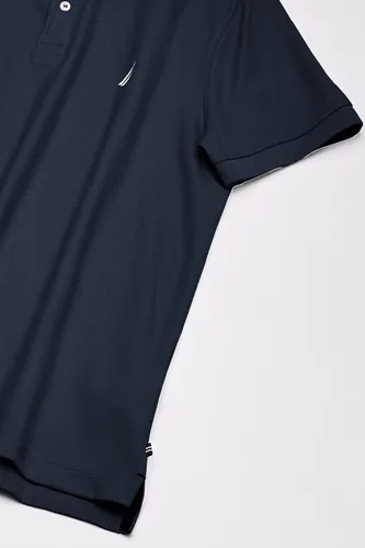 Miniatura 4 de Nautica playera polo clásica de mangas cortas, color sólido, para hombre