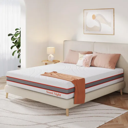 Miniatura 7 de Sweetnight Colchón Queen de 12 pulgadas en una caja para un sueño cómodo y alivio de presión, certificado CertiPUR-US, colchones de espuma Blanco