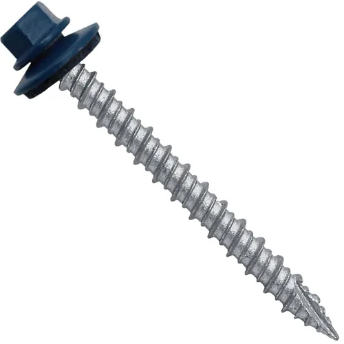 Miniatura 53 de Brite - Tornillos para techos de metal blanco (10 x 2 unidades), cabezal de arandela hexagonal, arranque automático/roscado, arandela EPDM, 3 x 250