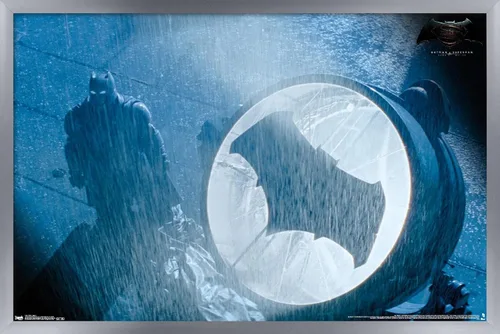 Miniatura 11 de Trends International Película DC Comics – Batman v Superman – Póster de pared de señal, 14.725 x 22.375 pulgadas, versión enmarcada de madera