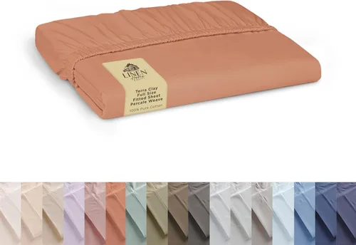 Miniatura 31 de Sábana bajera de 100% algodón percal, tamaño King, verde salvia, 1 sábana bajera con bolsillos profundos, ropa de cama fresca y resistente, 78 x 80