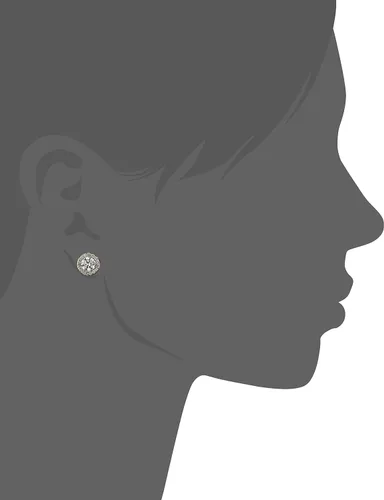 Miniatura 2 de Tienda Collection Women's 10K Gold Infinite Elements Cubic Zirconia Clear Halo Stud Earrings