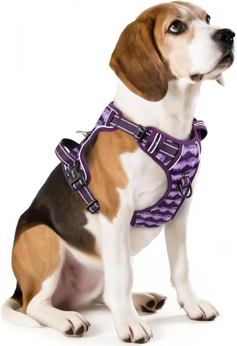 Miniatura 42 de Arnés para perro HEELE para perros grandes sin tirones Chaleco arnés para perro grande con mango acolchado suave reflectante para entrenamiento al