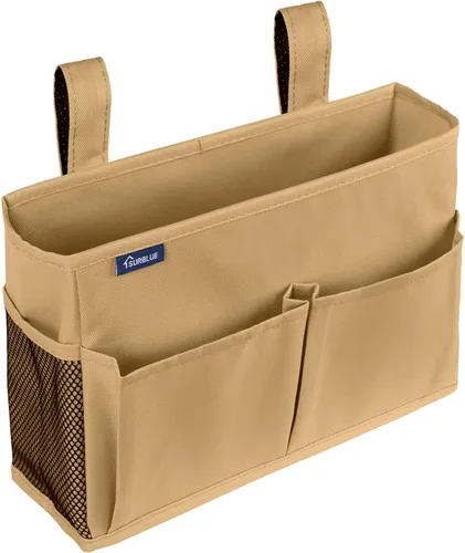 Miniatura 44 de Surblue Caddy Organizador colgante, Bolsa de almacenamiento para cabecera para literas y camas de hospital, Azul Turquesa, L R-Teal