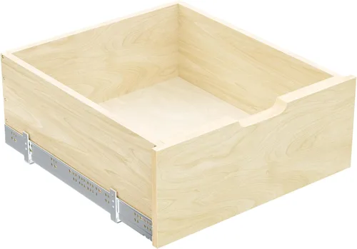 Miniatura 20 de ROOMTEC Organizador de gabinete extraíble con correderas de riel de extensión completa, estante extraíble de madera para armario de cocina