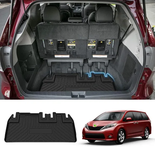 Miniatura 16 de 4Runner Cargo Liner - Tapete para maletero para Toyota 4Runner 2003-2009, tapete de carga para todo tipo de clima para accesorios 4Runner, tapetes
