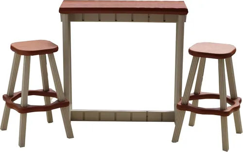 Miniatura 11 de Barra individual gris oscuro superior y base negra, ideal para patio, bañera de hidromasaje, patio trasero, diseño duradero resistente a