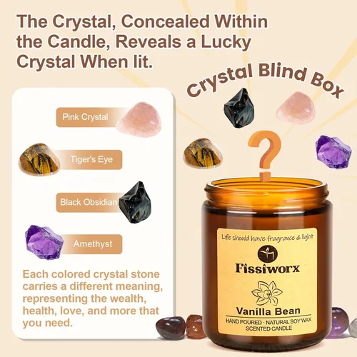 Miniatura 4 de Fissiworx Juego de 2 velas perfumadas de lavanda, cera de soja natural vertida a mano, 60 horas de combustión de larga duración, relaja y alivia