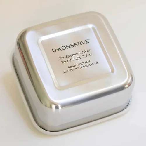 Miniatura 2 de U Konserve Contenedor de Caja Bento de Acero Inoxidable para Almacenamiento de Alimentos, Tapa de Silicona a Prueba de Fugas Apta para Lavavajillas