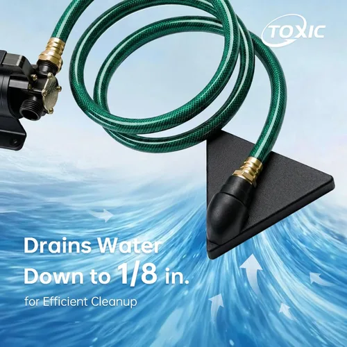 Miniatura 7 de 12V Water Transfer Pump 330GPH Self-Priming Utility Pump with Battery Clamps Hose Kit Portable Electric Non-Submersible Pump for RV Marine Garden