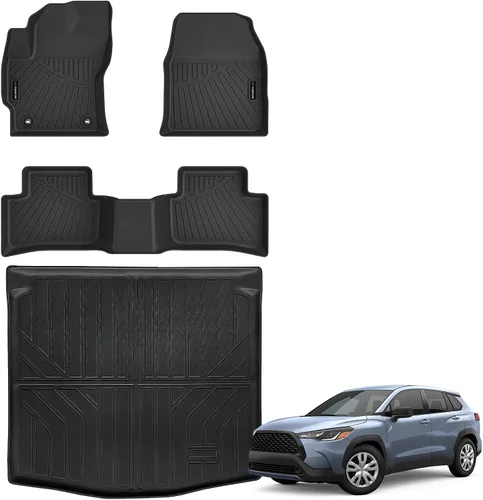 Miniatura 28 de Auxko Alfombrilla de carga para todo tipo de clima, apta para Toyota 4Runner 2026 2025 de 5 plazas, versión de gasolina, accesorios protectores, sin