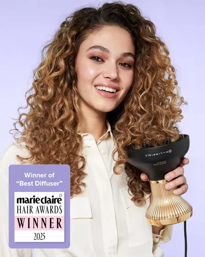 Miniatura 2 de Bellissima Diffon Supreme Difusor y Secador de Pelo para Cabello Rizado - Difusor XL para Ondas Largas, Rulos, Bucles - Botón de Enfriamiento