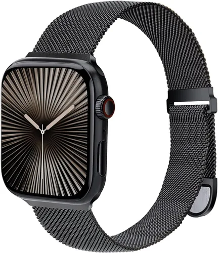 Correa de metal compatible con correas de Apple Watch de 1.496 in 1.575 in 1.614 in 1.654 in 1.732 in 1.772 in 1.811 in 1.929 in Ultra 3/2/1, correa