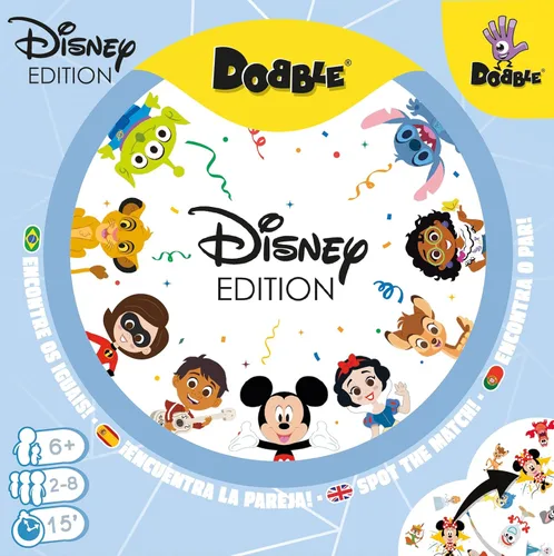 Miniatura 5 de Zygomatic Dobble Disney Edition Juego de cartas de acción para adultos y niños A partir de 6 años 2 a 8 jugadores 15 minutos por juego