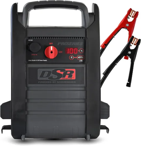 Miniatura 4 de Arrancador de batería de coche Schumacher Electric DSR ProSeries - Arrancador de coche 12V/24V de pico de 4400 Amp, caja de salto y estación