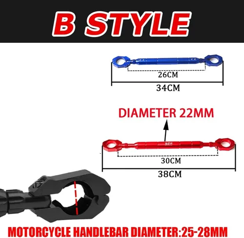 Miniatura 4 de Barra de equilibrio de motocicleta para Benelli TRK502 TRK502X TRK 502 X 502X TRK502 X TRK502 X (color : A negro, tamaño: 1)
