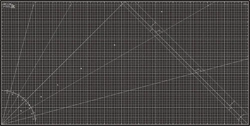 Miniatura 13 de Elan Tapete de corte A4 negro y gris topo, tapete de corte autorreparable de 9 x 12 pulgadas, tablero de manualidades de 5 capas negro, tablero