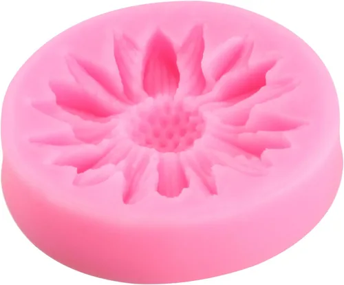 Miniatura 8 de Moldes de silicona de girasol, molde de fondant de flores para decoración de pasteles, decoración de cupcakes, pasta de caramelo de chocolate, juego