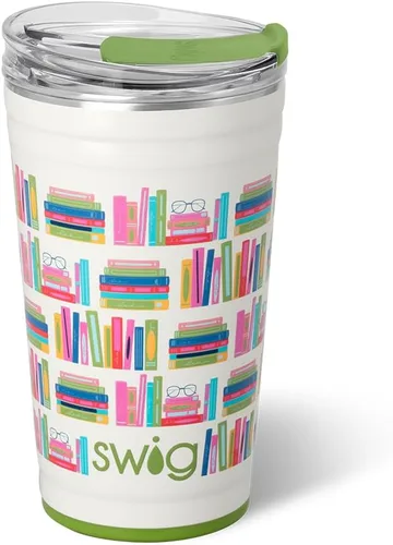 Miniatura 36 de Swig Life - Vaso de 22 oz con aislamiento térmico, vaso de café con tapa, apto para portavasos, apto para lavavajillas, acero inoxidable, taza