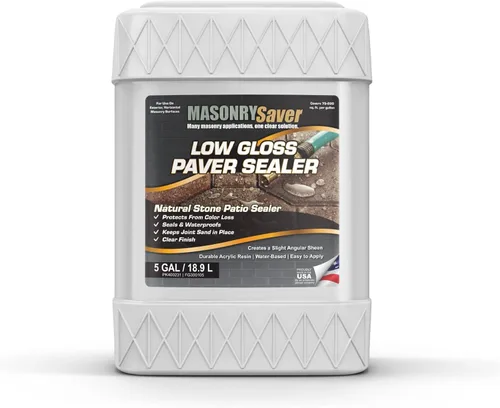Miniatura 9 de MasonrySaver Sellador de pavimentadores, resistente al agua, acrílico, para superficies de piedra, 1 galón
