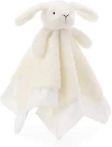 Miniatura 3 de Apricot Lamb Manta de seguridad suave de animales de peluche, conejo blanco, manta de personaje para guardería, manta de lujo para acurrucarse