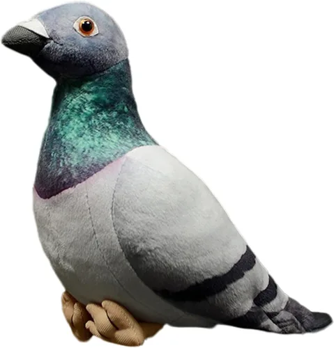 FRANKIEZHOU Peluche de paloma gris de 7 pulgadas, juguete de peluche de paloma para niños, juguete de peluche de pájaro, juguetes suaves, regalos