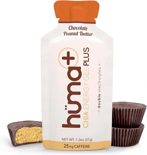 Miniatura 9 de Huma Plus (Electrolitos Dobles) Gel Energético de Chía, Paquete Variado - Amigable con el Estómago, Geles Energéticos de Alimentos Reales