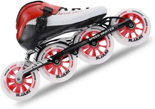 Miniatura 2 de Patines de velocidad en línea para adultos para hombres y mujeres, patines profesionales de fitness y carreras para adultos, patinaje de alto Rojo
