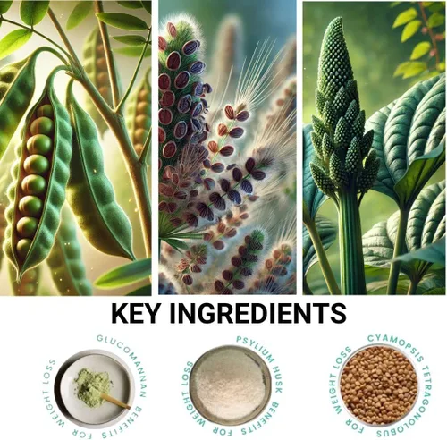 Miniatura 6 de Fórmula natural para apoyar el apetito para mujeres. Mejora la salud digestiva e intestinal. A base de plantas, vegana, vegetariana. Incluye