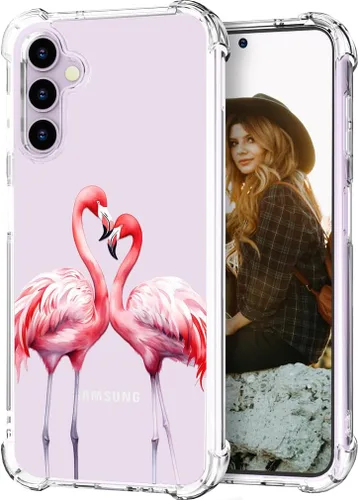 Miniatura 124 de Hungo Funda compatible con Samsung Galaxy S23 con diseño floral y bonito diseño transparente, femenino para mujeres y niñas, con hermoso clavel