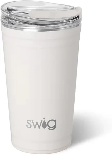 Miniatura 24 de Swig Life - Vaso aislante de 22 onzas, vaso de viaje para café con tapa, taza de viaje para café apta para portavasos, acero inoxidable (Aqua)
