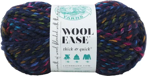 Miniatura 91 de Lion Brand Yarn - Ovillo de lana Wool-Ease Thick & Quick color fuerza aérea