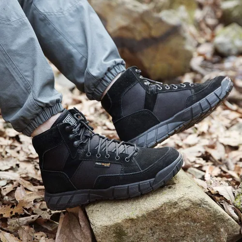 Miniatura 7 de FREE SOLDIER Waterproof Hiking Work Boots Men's Tactical Boots 6 Inches Lightweight Military Boots Breathable Desert Boots