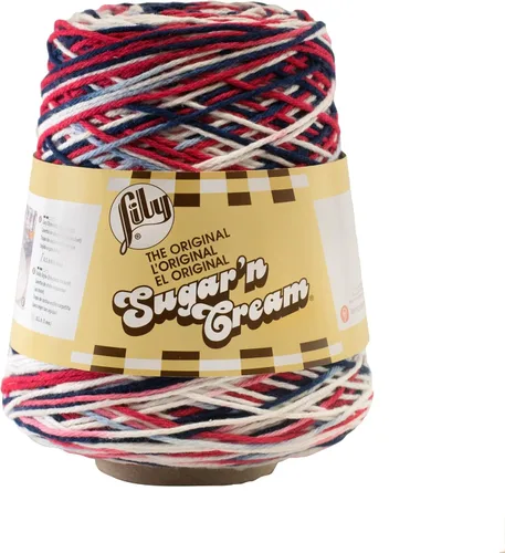 Miniatura 16 de Lily Sugar N Cream - Ovillos de hilo negro - 1 paquete de 14oz/400g - Algodón - #4 Mediano - 640 metros - Para tejer/croché