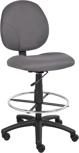 Miniatura 10 de Boss Office Products Stand Up Caressoft Taburete de dibujo sin brazos en negro