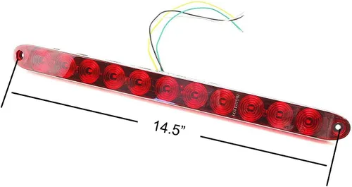 Miniatura 7 de iJDMTOY Barra de luz LED roja de identificación para puerta trasera de camión de 15 pulgadas, compatible con Chevrolet Dodge, Ford, GMC, Nissan