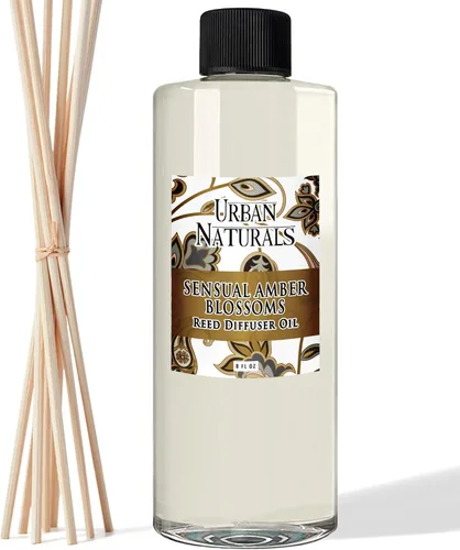 Miniatura 49 de Urban Naturals Recambio de aceite difusor de varillas ámbar y lavanda, lavanda relajante, ámbar cálido, aroma calmante para habitación, 4 onzas +