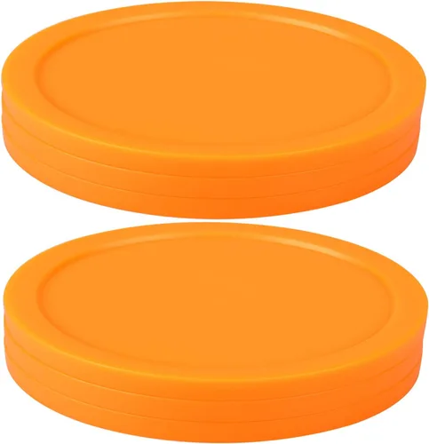 Miniatura 2 de Discos de hockey de aire de 3 1/4 pulgadas, paquetes de objetivos de tamaño completo, accesorios de repuesto para mesas de juego (6 piezas)
