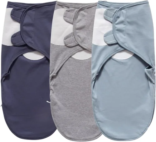Miniatura 10 de Little Tots Manta de envolver para bebé, niña y niño, fácil de cambiar, saco de dormir ajustable para bebés recién nacidos de 0 a 3 meses