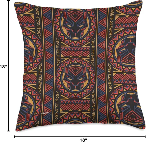 Miniatura 4 de Marvel Black Panther Wakanda - Almohada estampada (16 x 16 pulgadas), multicolor