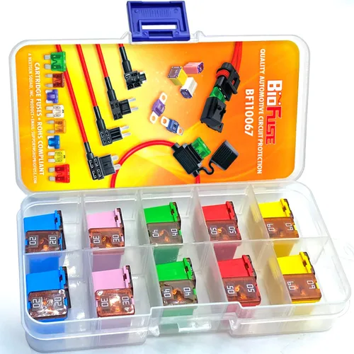 Miniatura 3 de LP (perfil bajo) JCASE 20-Piece Cartucho Fusible Surtido 20A 30A 40A 50A 60A (4 cada uno). Se adapta a la mayoría: Nissan, Toyota, Chrysler, Dodge