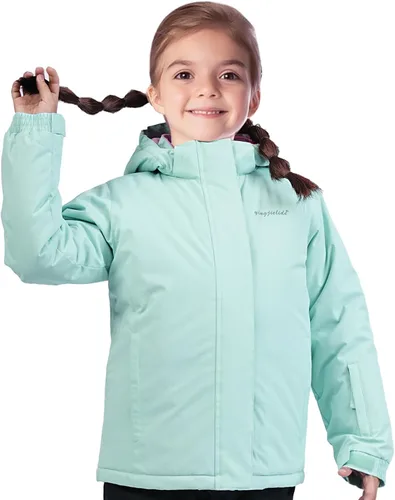 Miniatura 62 de Chaqueta de esquí impermeable para niñas, chaqueta de snowboard para exteriores, resistente al viento, con forro polar, abrigo de nieve cálido