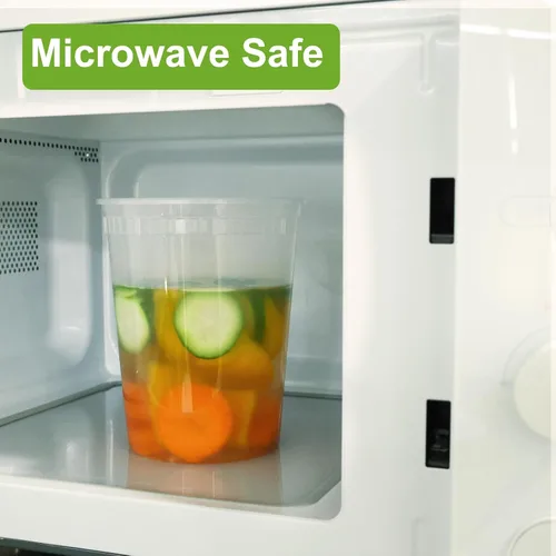 Miniatura 4 de Moretoes 60 juegos de recipientes de sopa de 32 onzas con tapas, recipientes herméticos resistentes para microondas para sopas, sobras, salsas