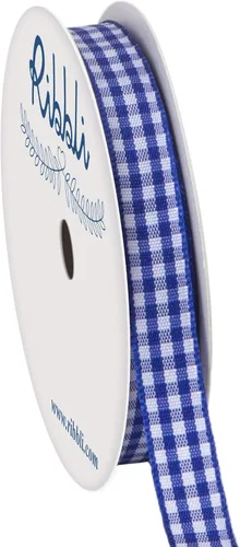 Miniatura 14 de Ribbli Cinta de Guinga Negra y Blanca, 100% Poliéster con Borde Tejido, 0,64 cm x 9,14 metros, Cinta a Cuadros, Cinta de Cuadros de Búfalo (Negra 1)