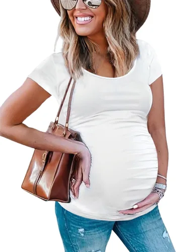 Miniatura 16 de Peauty Women's Maternity Side Ruched Shirts