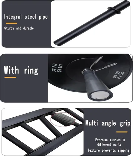 Miniatura 3 de Equipo de entrenamiento de fuerza Swiss Barbell Multi Grip Barbell: 38 lb Professional Heavy Dut