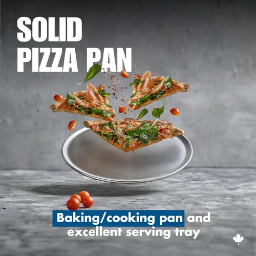 Miniatura 2 de Norjac Sartén para pizza de 12 pulgadas, paquete de 6, bandejas redondas de aluminio, bandeja para hornear para horno, libre de óxido, duradera
