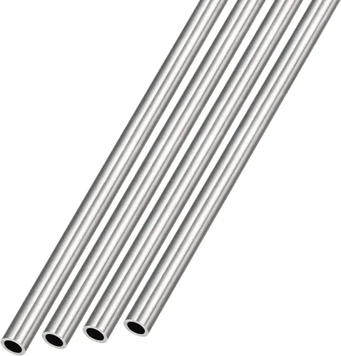 Miniatura 18 de METALLIXITY Tubo de acero inoxidable 304 (0.039 in de diámetro exterior x 0.008 in de pared T x 9.843 in de largo), 4 piezas, tubo recto
